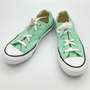 Converse Tennis Shoes All Star Low Top Mint Green Aqua Teal Women  6 men…